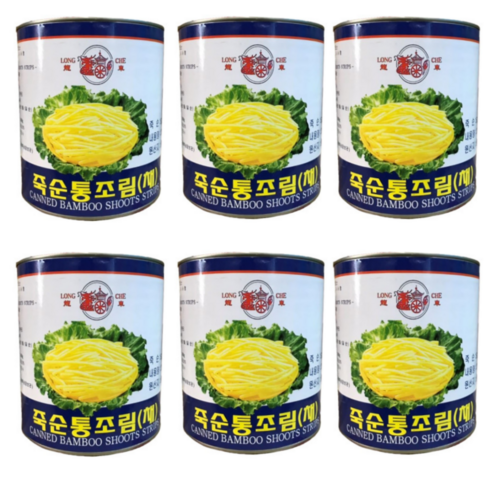 용차 죽순채통조림 중식통조림, 2.8kg, 6개입