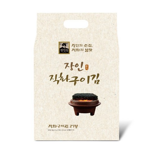신안김 장인 직화구이 도시락김 5g*27봉 국내산 명절 선물세트, 2세트, 135g