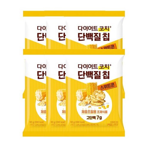 다이어트 코치 단백질 칩 600g / 50g x 12(스위트콘)