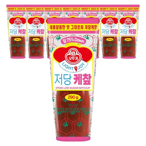 오뚜기 LIGHT&JOY 저당 케챂 290g 8개, 290g, 8개