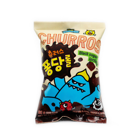 스위트몬스터 츄러스 퐁당롤 흑당과자, 1개, 80g