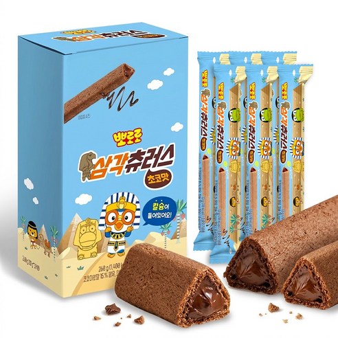 뽀로로 삼각츄러스 초코맛 20개입, 3개, 260g