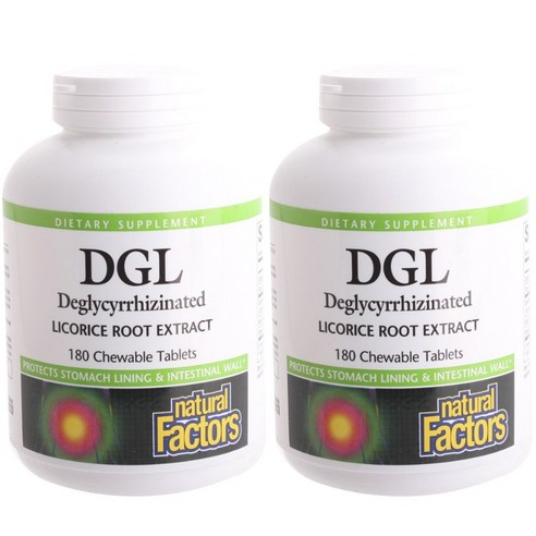 네추럴팩터스 DGL 리코리스 루트 추출물 츄어블 타블렛