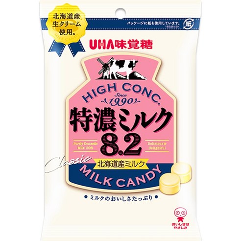 UHA 미각당 유하 미각당 특농 우유 8.2 4902750910454 88g×12개(일본직구), 6개
