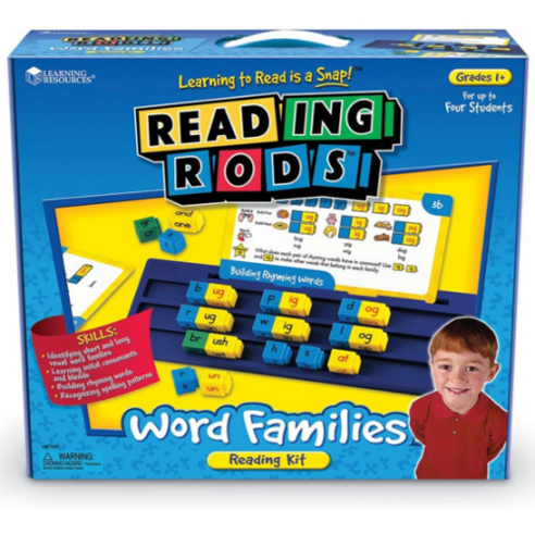 리딩로드 워드패밀리 키트 Reading Rods Word Families 영어 파닉스 블럭 교구 초등 영어교실 학습, 1개