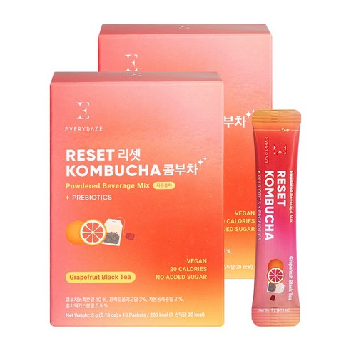에브리데이즈 리셋 콤부차 자몽홍차