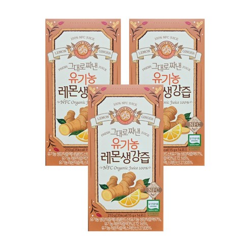 홀베리 그대로 짜낸 유기농 레몬 생강즙 14p