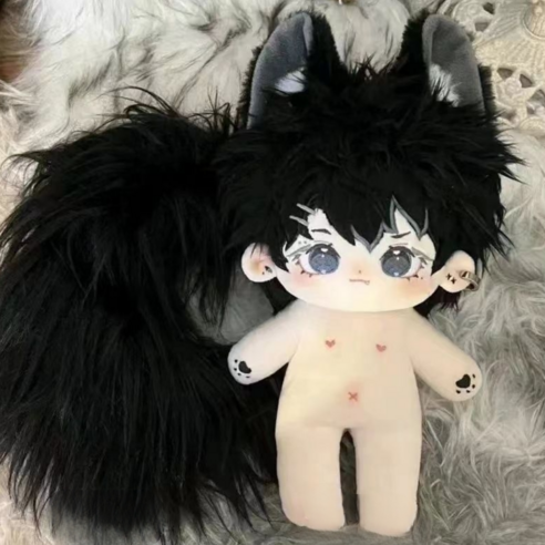 티니숲속 20cm 솜인형 루이 밤이 뼈깅 안경포함 솜뭉치 아이돌 무속성, 1개, 밤이(무골), 20cm