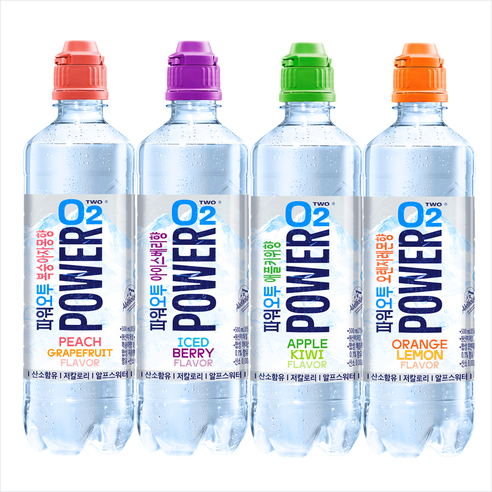 농심 파워오투 4가지맛 혼합 500ml x 6개씩 (24개)
