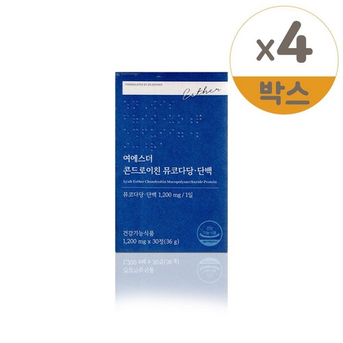 여에스더 콘드로이친 뮤코다당단백 1200mg x 30정 4개, 4개, 30정