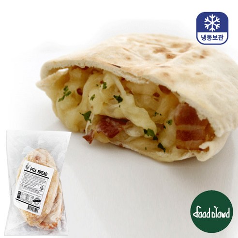 냉동 피타브레드 인도식 화덕빵 포켓빵, 24개, 70g