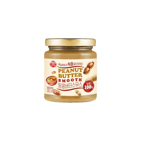 오뚜기 100% 땅콩버터스무스, 300g, 7개