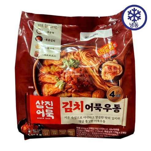 삼진어묵 김치어묵우동, 2개, 692g