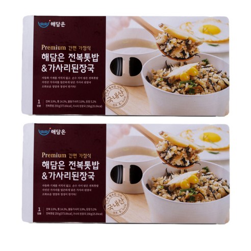 [국내산] 해담은 전복톳밥 가사리된장국