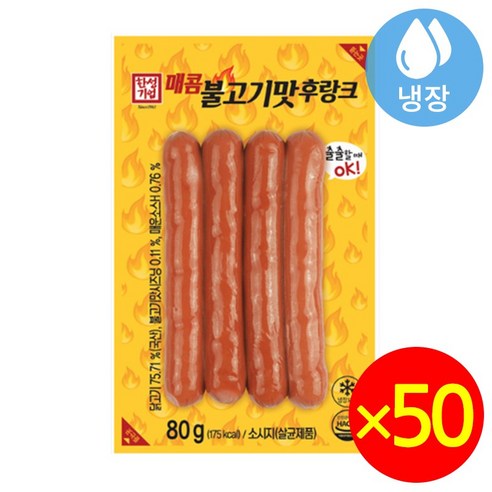 한성 매콤불고기맛후랑크 80gx50개 (1박스)