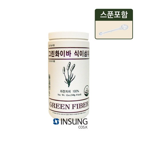 그린화이바 식이섬유 차전자피 340g + 계량스푼 1/5g