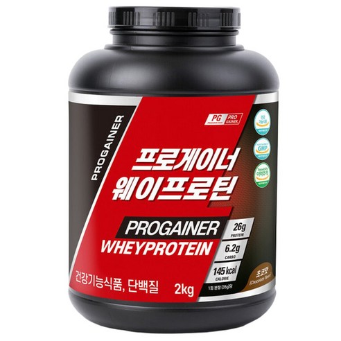 프로게이너 웨이프로틴 2kg_초코 단백질보충제 식약처등록 건강기능식품 프로틴쉐이크