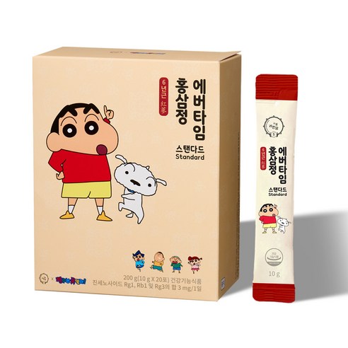 려원담 짱구는못말려 온가족용 6년근 홍삼정 에버타임 스탠다드 20p
