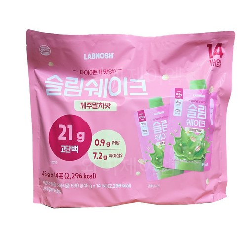 랩노쉬 슬림쉐이크 제주말차맛 45GX14팩 코스트코