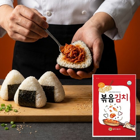 볶음밥에 딱좋은 일미 미니볶음김치 10kg (1KG 개별포장) - 주먹밥 오니기니 삼각김밥고명 딱이에요!, 10개, 1kg