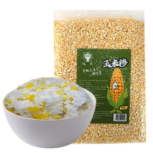 (배터짐) 녹허흑토 콘그릿츠 연변 중알 찰옥수수쌀 옥수수쌀
