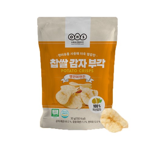 오희숙부각 찹쌀 감자부각, 30g, 3개