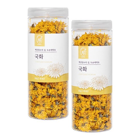 두손애약초 국산 말린 국화 감국 국화차 50g, 50g, 2개
