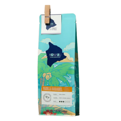 코나포유 세계3대커피 하와이 코나커피 바닐라 카라멜 원두 200g, 홀빈(분쇄안함), 200g, 1개