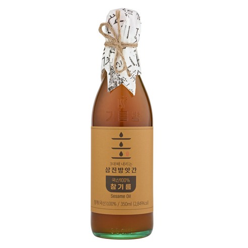 삼진가 국내산 참기름 350ml 저온압착