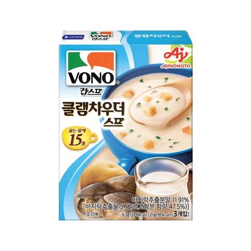 보노 클램차우더 스프, 63g, 10개