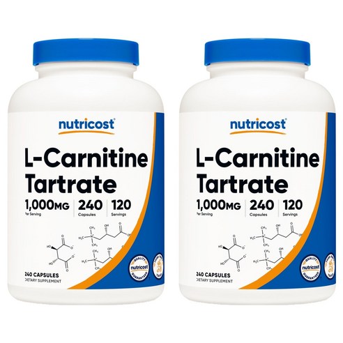뉴트리코스트 L-카르니틴 타르트레이트 1000mg 캡슐, 240정, 2개