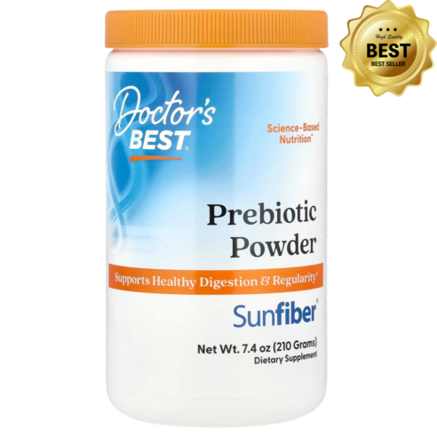 닥터스베스트 프리바이오틱 분말 Sunfiber 무맛 210g 구아섬유소 글루텐 프리 / 해외직구 미국정품
