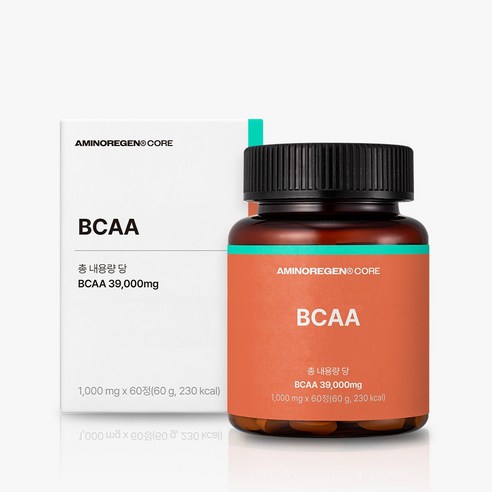 아미노리젠 코어 BCAA 근육 회복 영양제, 6박스, 60정