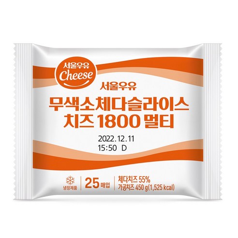 서울우유 체다슬라이스450g무색소치즈, 450g, 13개