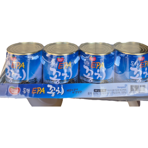 동원 자연산꽁치 280g x 8개, 280g, 1개
