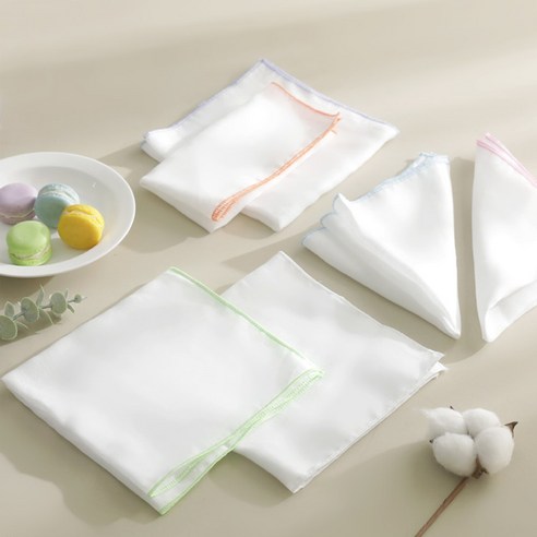 알뜰공식 순면 아기 가제 손수건 10p
