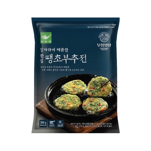 사옹원 한입 땡초부추전, 300g, 3개