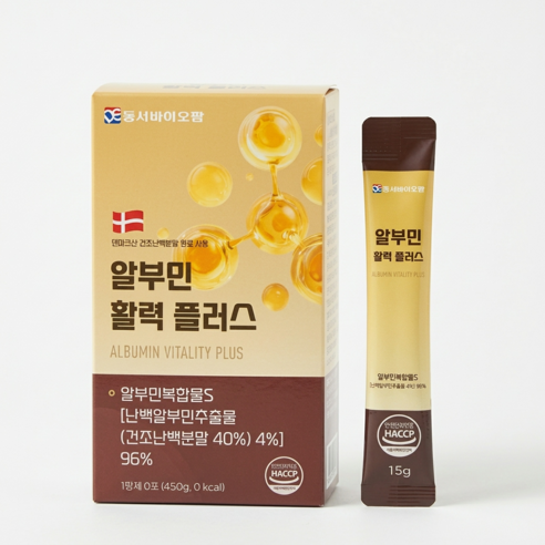 동서바이오팜 고단백 알부민 활력 플러스 케어 피로 회복 영양제 15g 10포