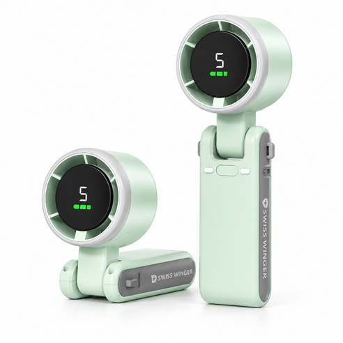 스위스윙거 저소음 BLDC모터 손선풍기 4000mAh 대용량배터리