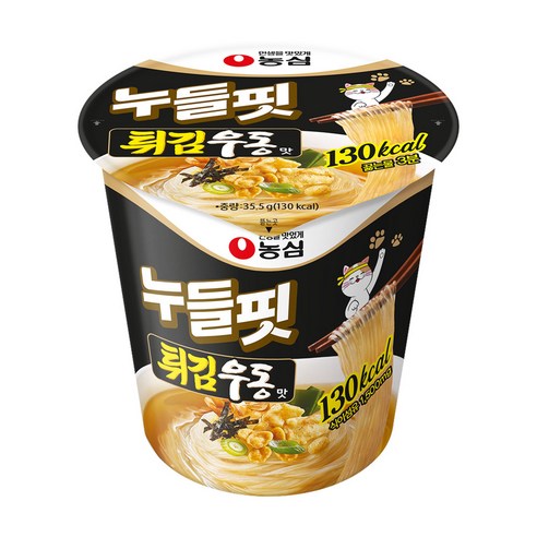 농심 누들핏 튀김우동맛 35.5g, 4개