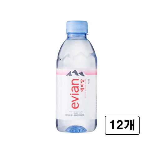 롯데칠성음료 에비앙 330ml x 12페트 [무료배송]