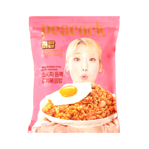 피코크 히밥 소시지 듬뿍 김치볶음밥