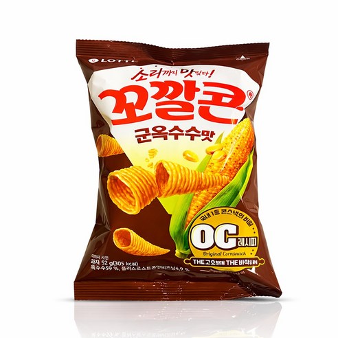 롯데 꼬깔콘 군옥수수, 52g, 40개