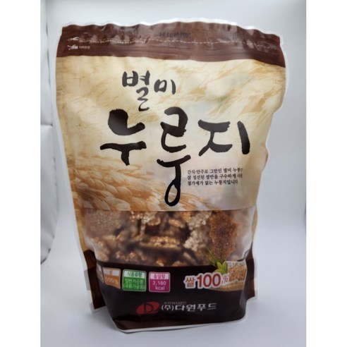 [주식회사 유일유통] 다원푸드 별미누룽지 600g, 8봉