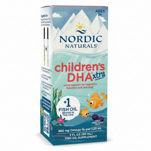 노르딕 내추럴스 칠드런 DHA 엑스트라 1-6세 베리 펀치 880mg 60ml
