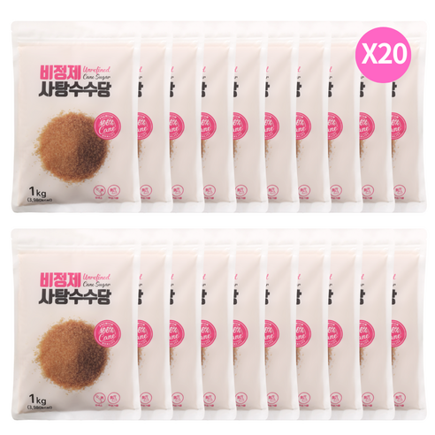 KBS 원당 매실청 베이킹 비정제원당 1kg, 20개, 20개, 1kg