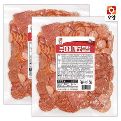 [사조오양] 부대찌개햄 모듬햄 1kg x 2개