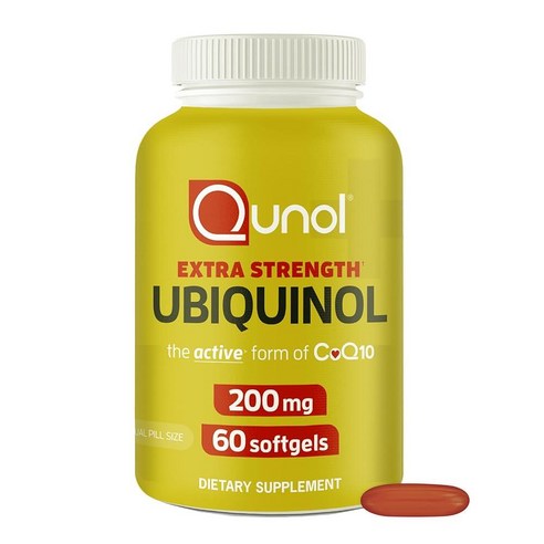 [해외] [Qunol Ubiquinol] 퀴놀 유비퀴놀 200mg 60소프트젤, 1개, 60정