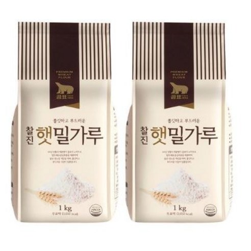 곰표 찰진햇밀가루, 1kg, 9개