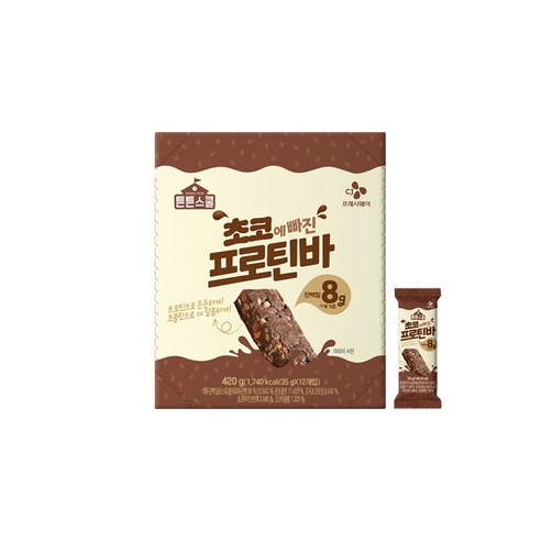 CJ 튼튼스쿨 초코에 빠진 프로틴바